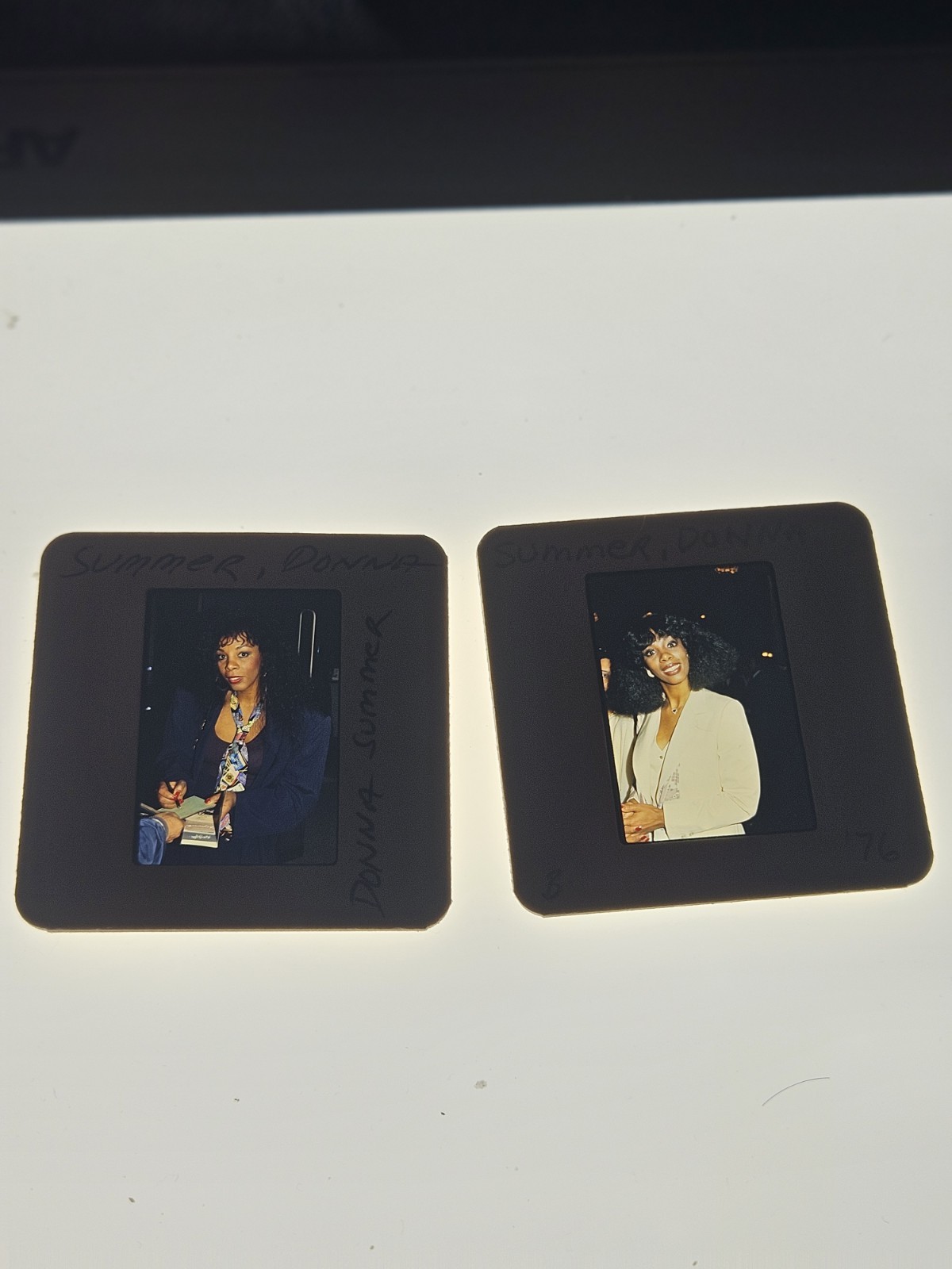 DONNA SUMMER SINGER 2 PHOTO 35MM FILM SLIDES 