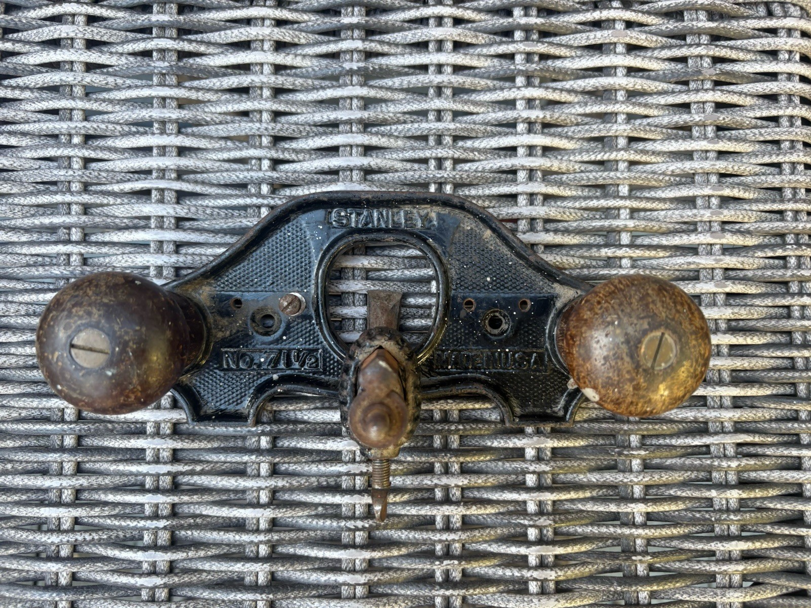 Vintage Stanley No. 71 1/2 Hand Router Plane & Blade USA