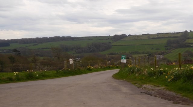 Photo 6x4 Entrance to Woodyhyde Farm and its camp site Harman\'s Cross  c2017
