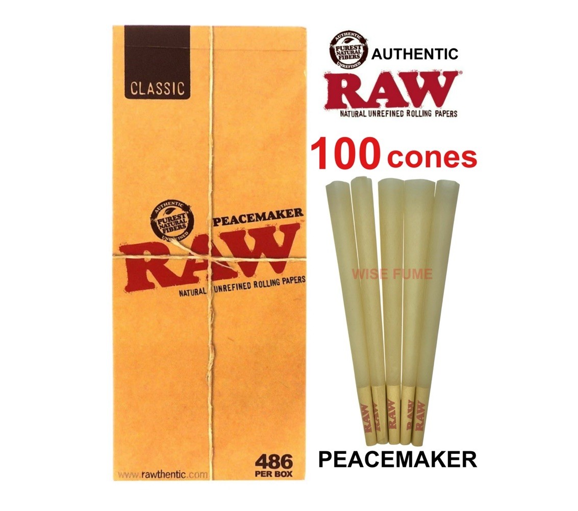 RAW Classic PEACEMAKER 140mm/5.5 inch Pre-Rolled Cones (100 pack)AUTHORIZED