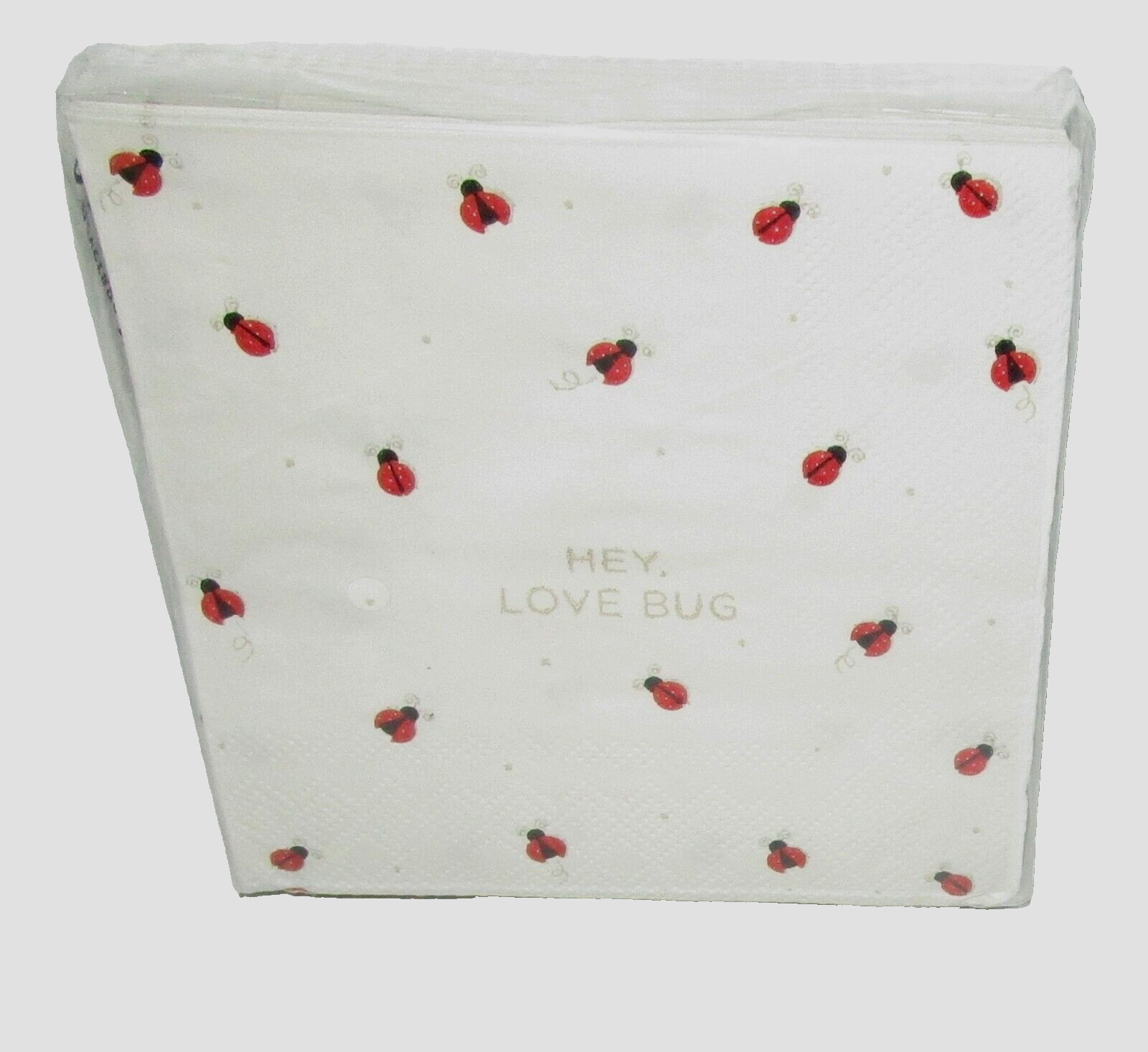 VALENTINE\'S DAY BEVERAGE NAPKINS ~ 40 Ct ~ 3 Ply ~HEY,LOVE BUG ~ 10\ VALENTINE\'S DAY BEVERAGE NAPKINS ~ 40 Ct ~ 3 Ply ~HEY,LOVE BUG ~ 10\