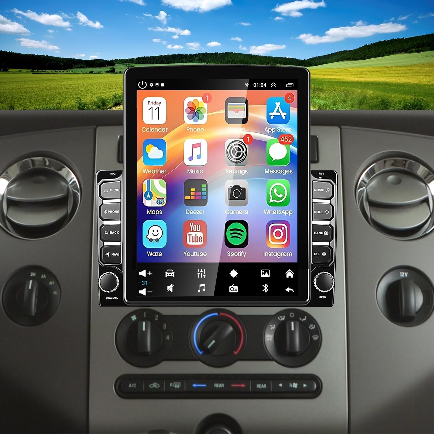Double Din Car Radio Upgrade for Ford F150 F-150 2004-2008 Ford F150 F-150 St...