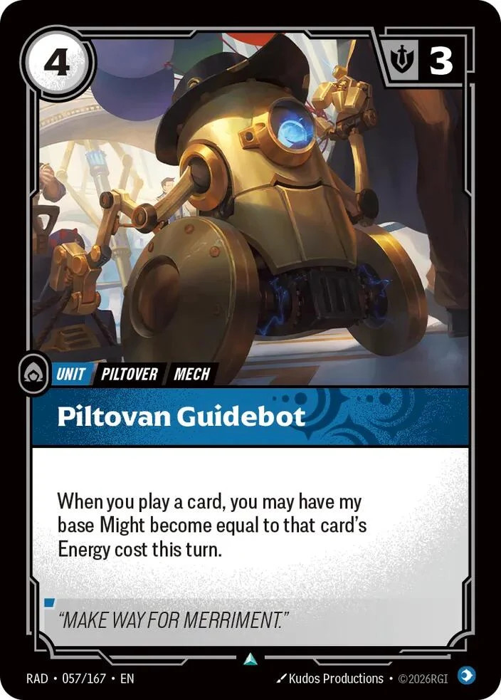 Piltovan Guidebot [Radiance] 057/167 NM