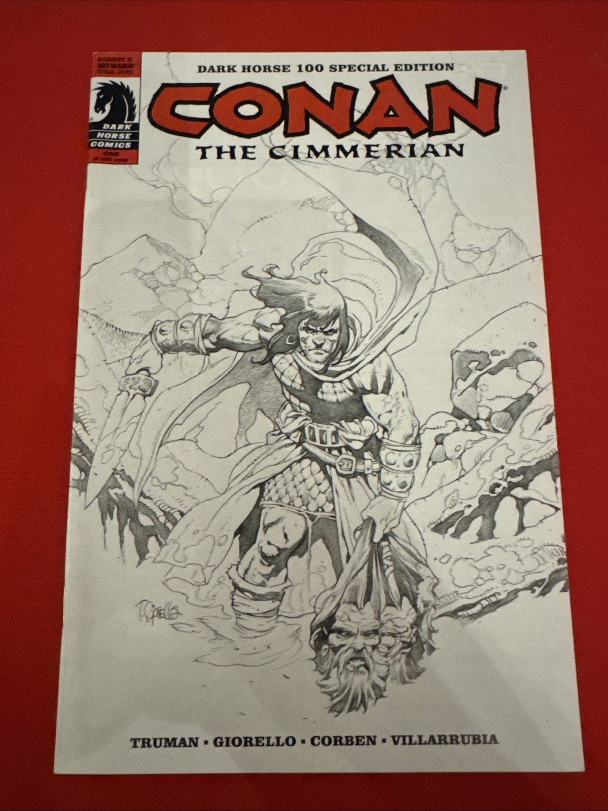 Conan the Cimmerian 1 Dark Horse 100 Special Edition Tomas Giorello Variant