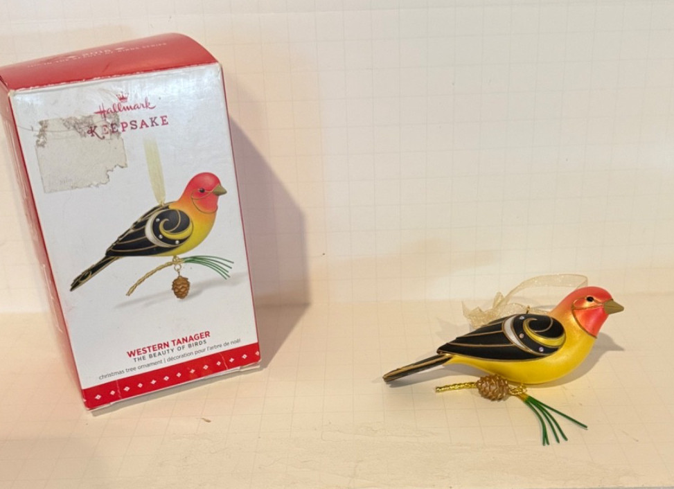 Hallmark Keepsake Ornament Western Tanager Beauty of Birds Christmas #11