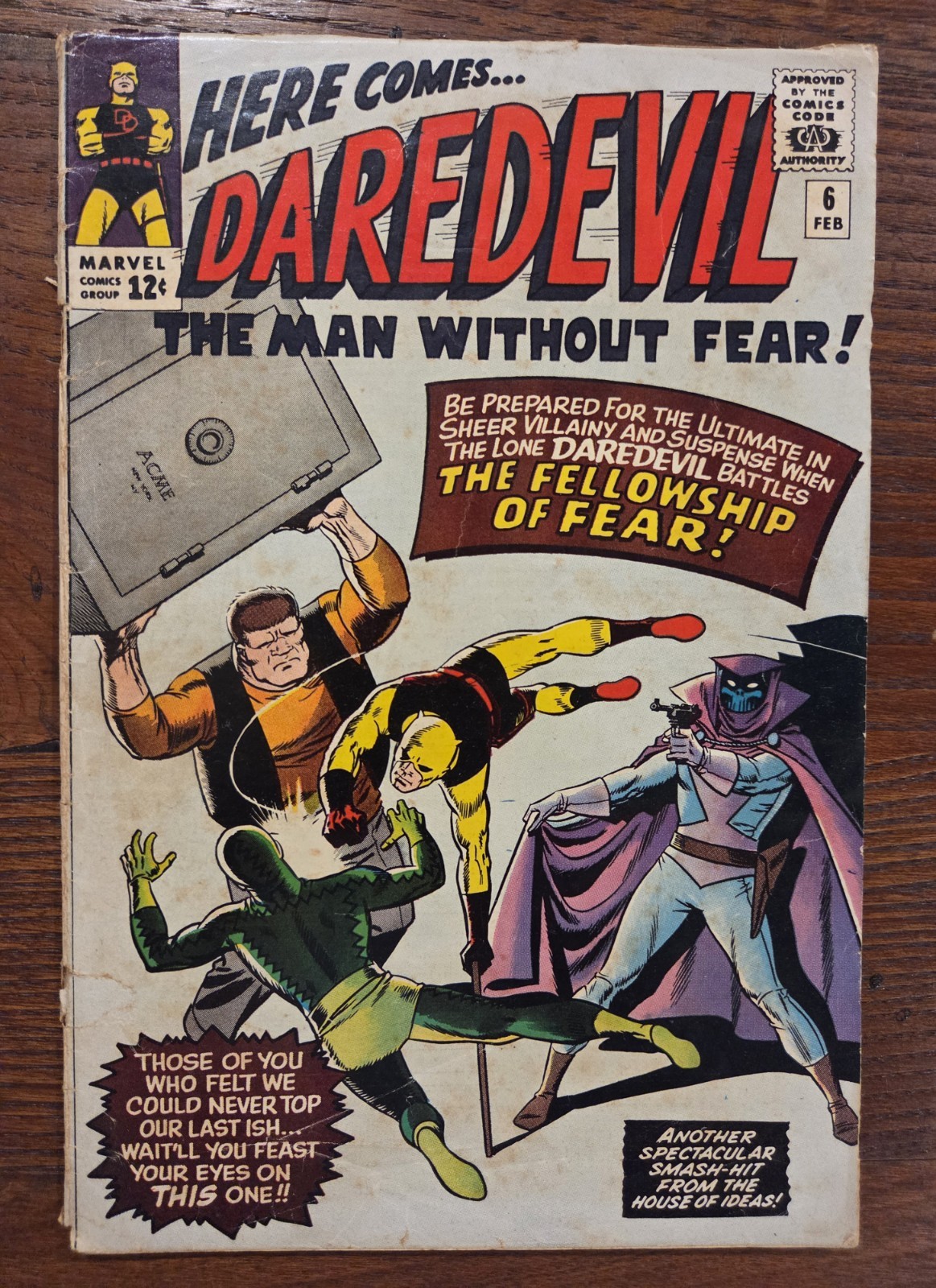 Marvel Comics Daredevil #6 1965 