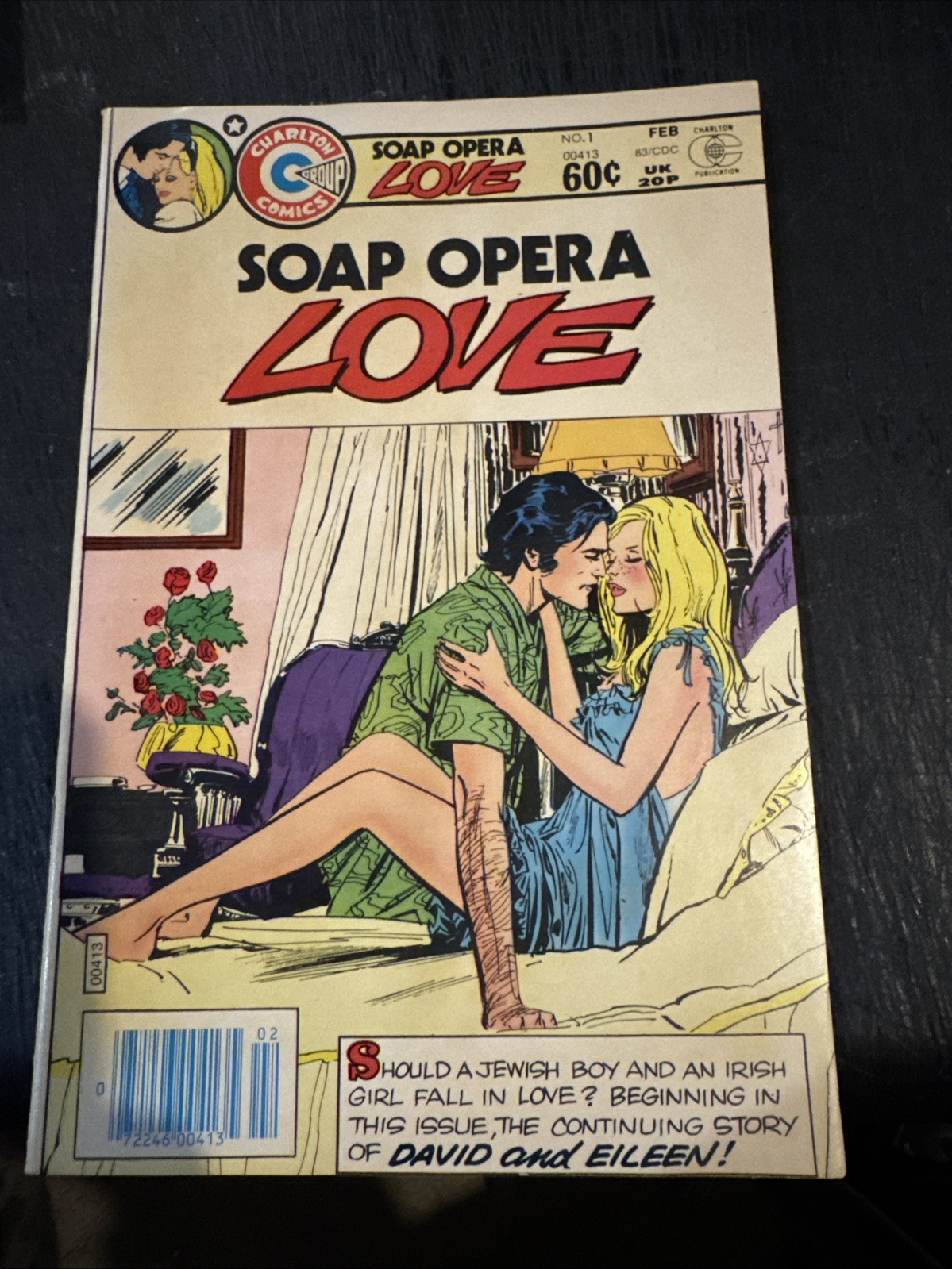 SOAP OPERA LOVE #1 1983-CHARLTON ROMANCE-RARE HI GRADE VF