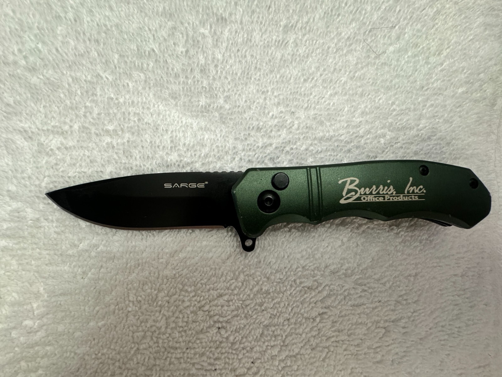 Sarge Knives SK-827 Folding Pocket Tactical Locking Knife Green Stainless Steel