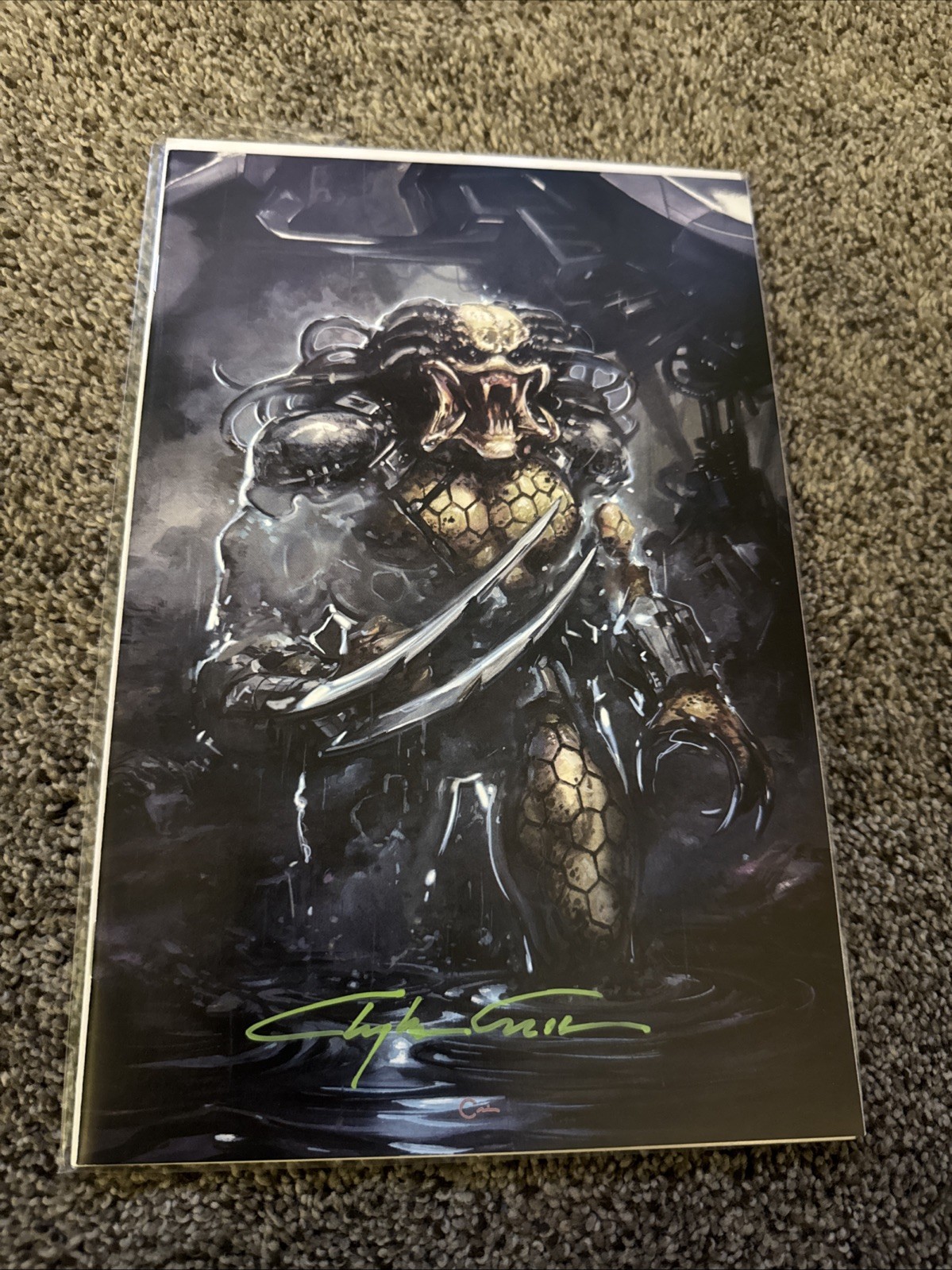 PREDATOR #1 SIGNED CLAYTON CRAIN VIRGIN EXCLUSIVE VARIANT MARVEL