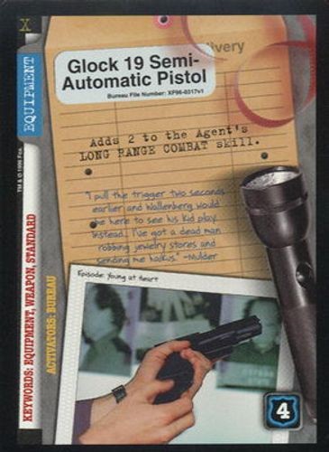 Glock 19 Semi-Automatic Pistol - Premiere - X-Files CCG