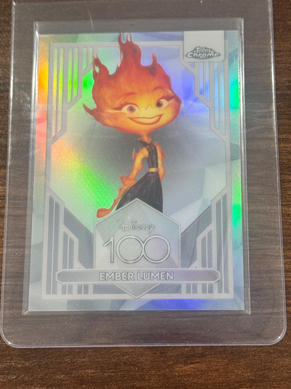 2023 Topps Chrome Disney 100 Silver Refractor #97 Ember Lumen
