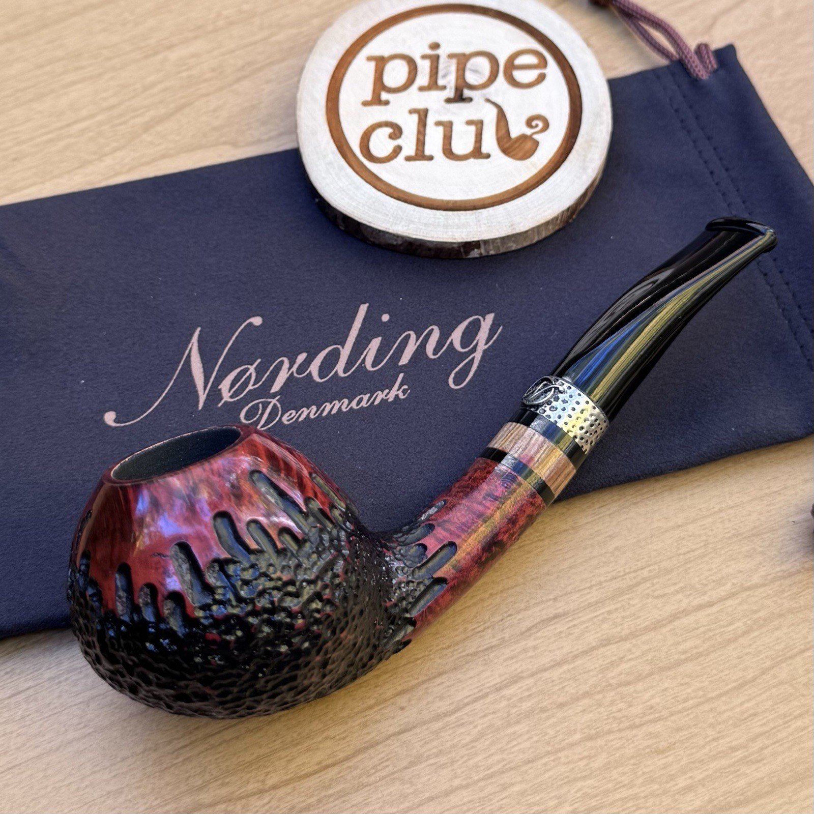 Erik Nording Nose Warmer #2-1 Denmark Briar Tobacco Pipe New Erik Nording Nose Warmer #2-1 Denmark Briar Tobacco Pipe New