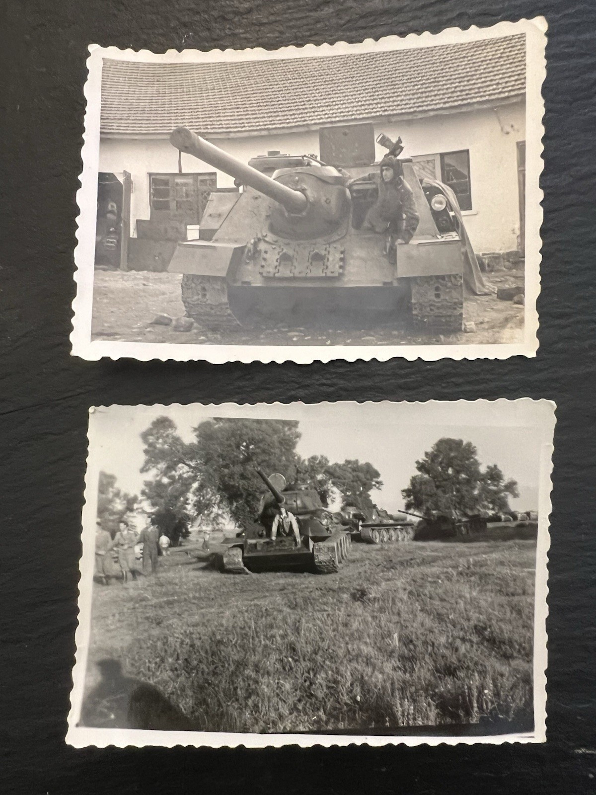 Vintage Bulgarian Army Soviet T-34 Tank SU-76 Assault Gun Photos 