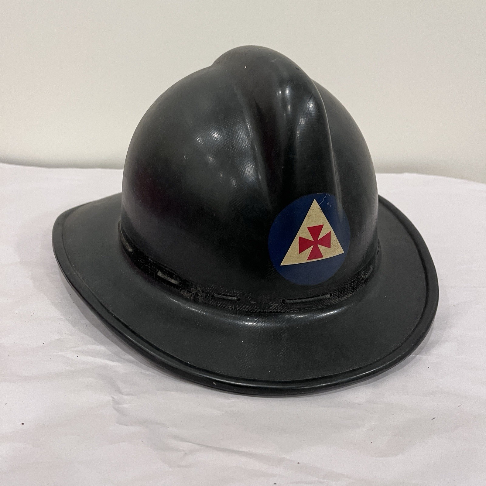 Vtg MSA Fireman’s Rescue Helmet Civil Defense Auxiliary Fire Department 7 1/4