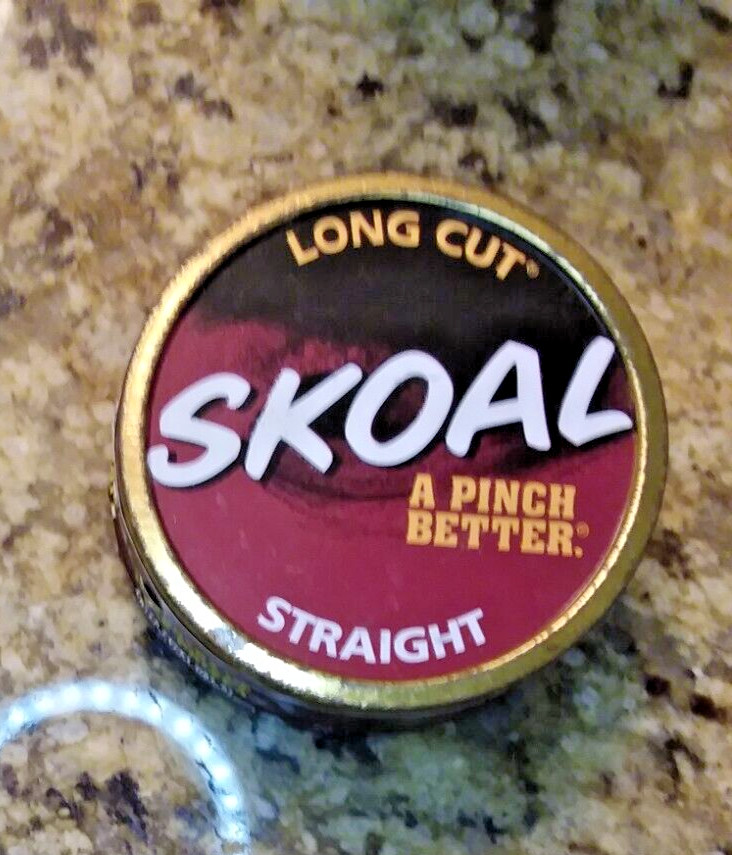 Vintage Skoal Can November 21 2009 Pre Warning Lid Skoal Straight Long Cut Snuff