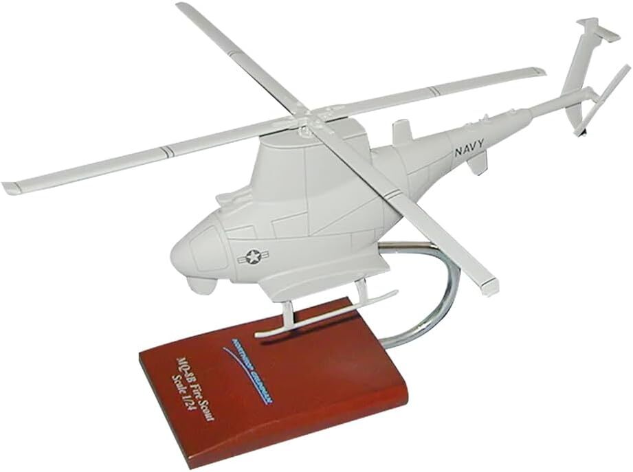 USN Northrop Grumman MQ-8B Fire Scout Drone Desk Top Model 1/24 SC Helicopter