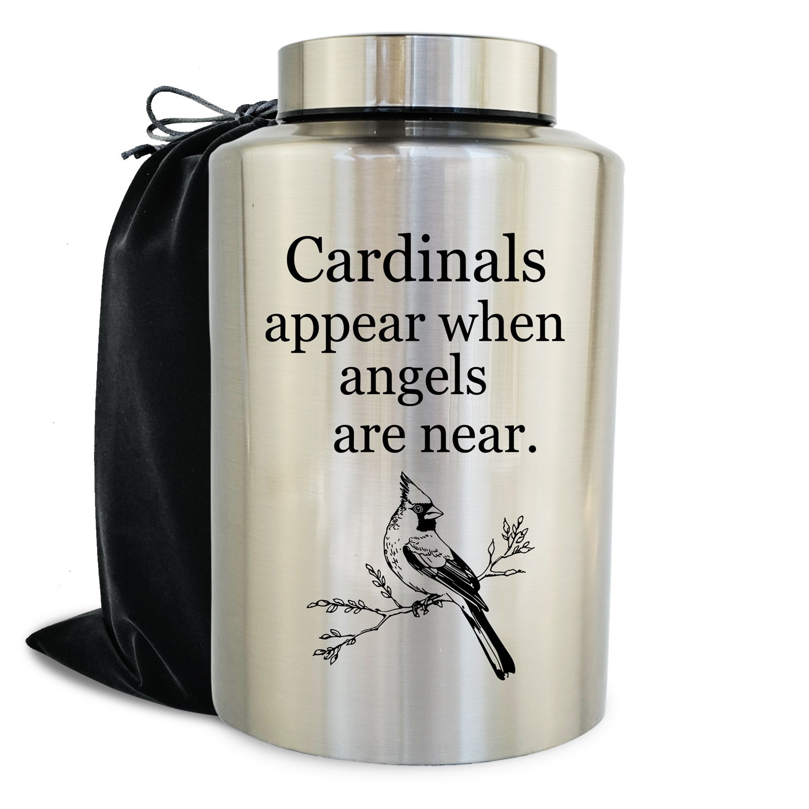 Large Cremation Urns for Human Adult Male Female Ashes, Cardinal Urn