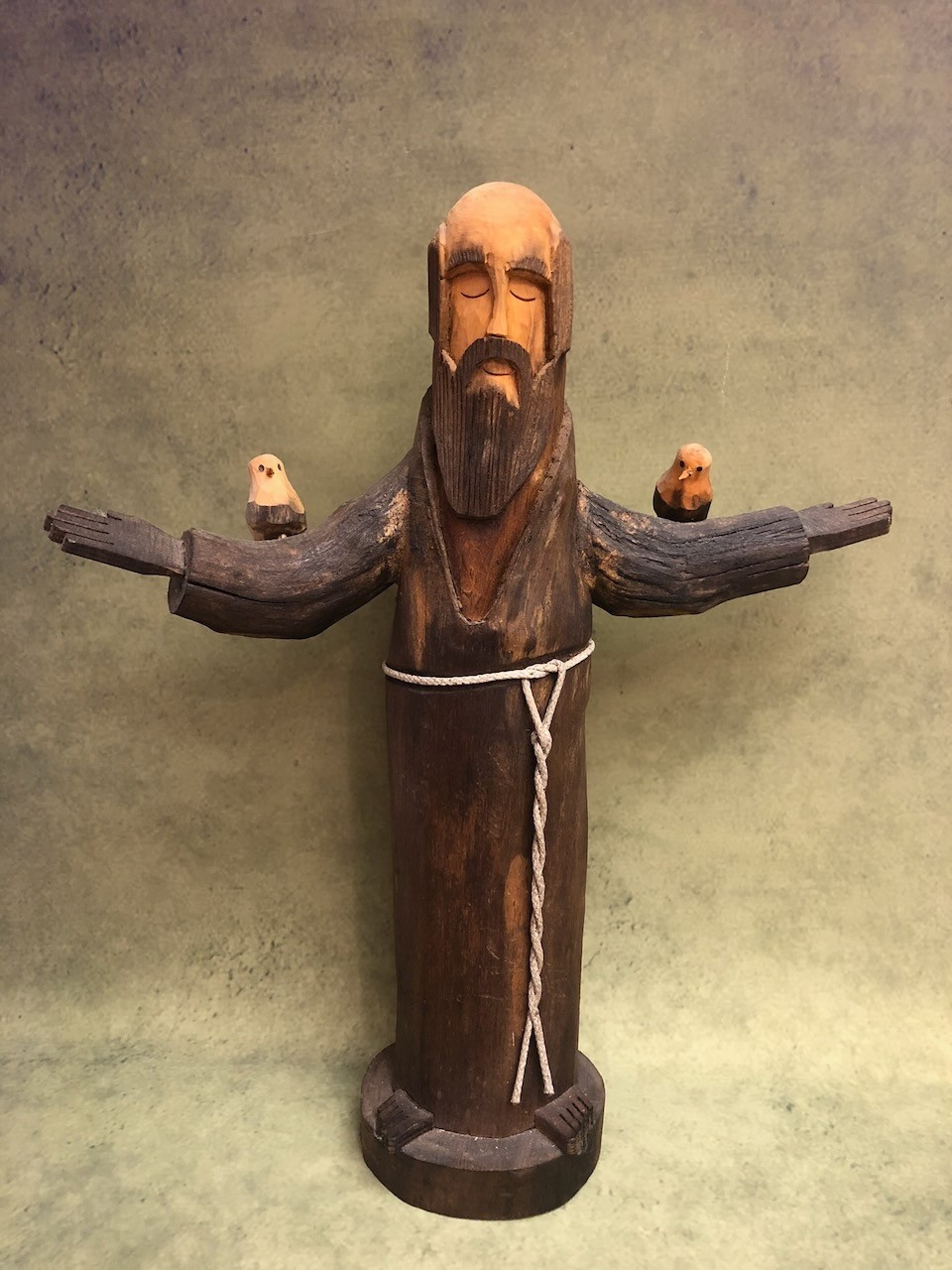 Vintage Ben Ortega Signed St Francis of Assisi 19\