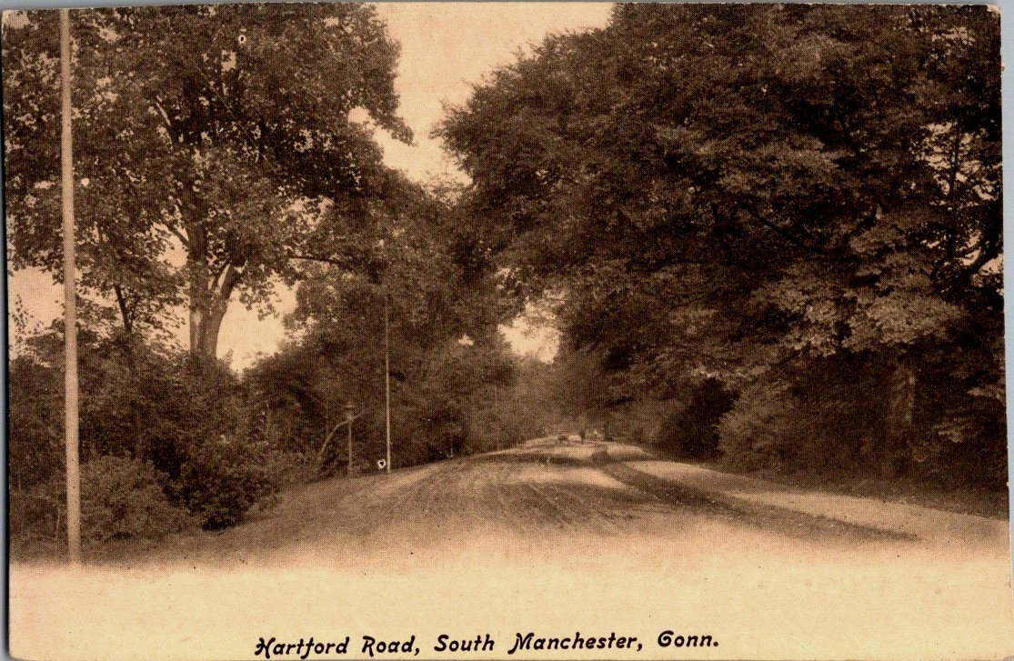 Vintage Postcard 1901-1907 Hartford Road, South Manchester, Connecticut (CT) Vintage Postcard 1901-1907 Hartford Road, South Manchester, Connecticut (CT)