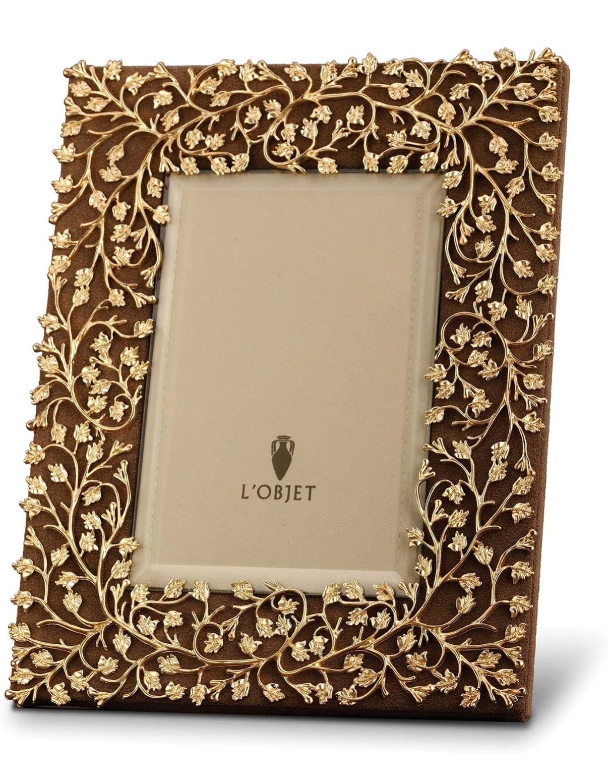 L’Objet Garland 24 Karat Gold w/ Yellow Swarovski Crystals 5 x 7 Gift