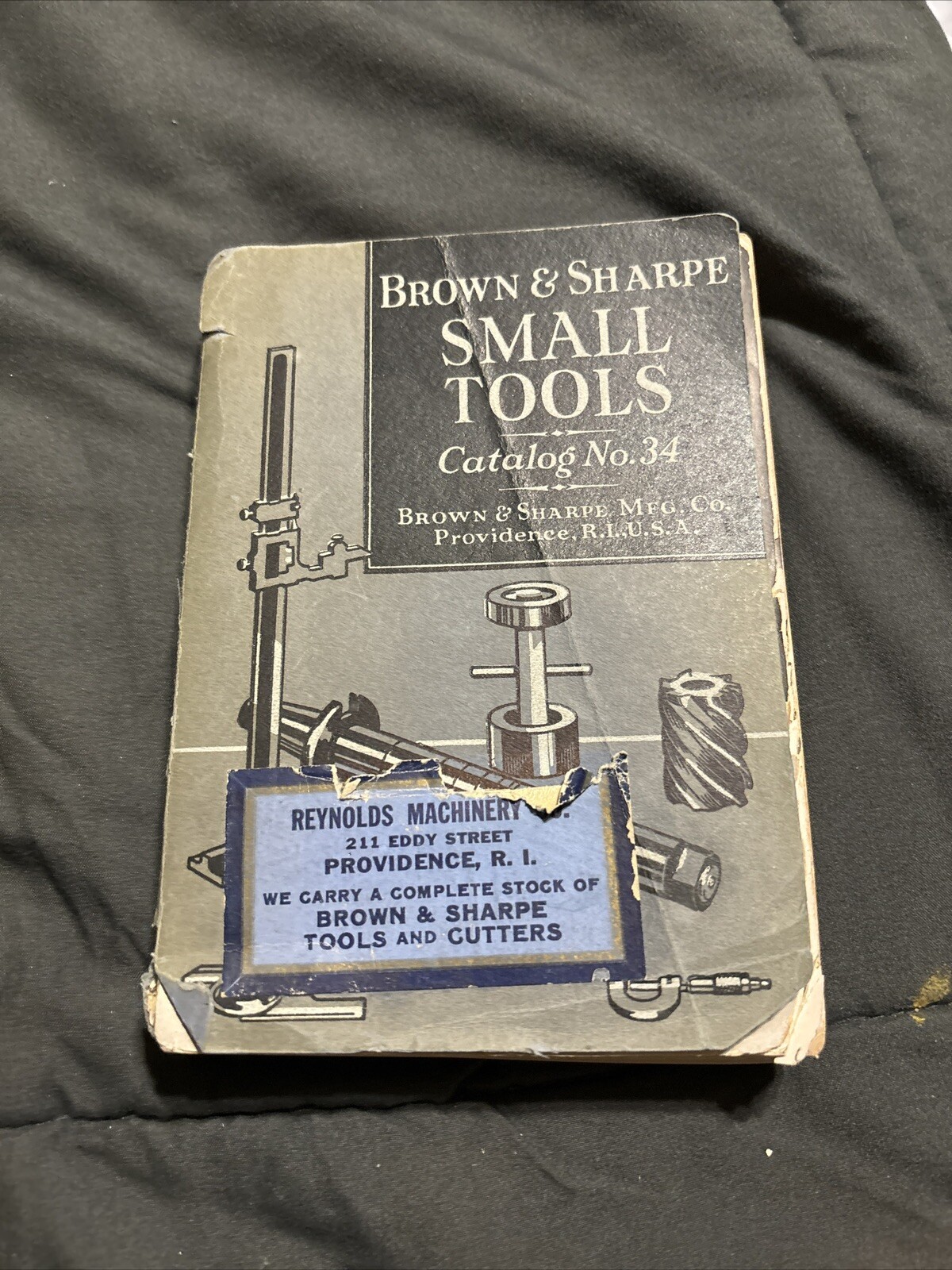 Vintage 1941 Brown & Sharpe Small Tools No 34 Book w Insert Machinist Tools