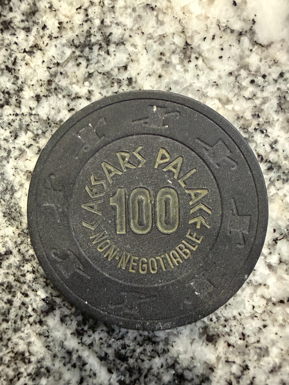 Vintage 1980s Caesars Palace NCV 100 Casino Chip Las Vegas NV Vintage 1980s Caesars Palace NCV 100 Casino Chip Las Vegas NV