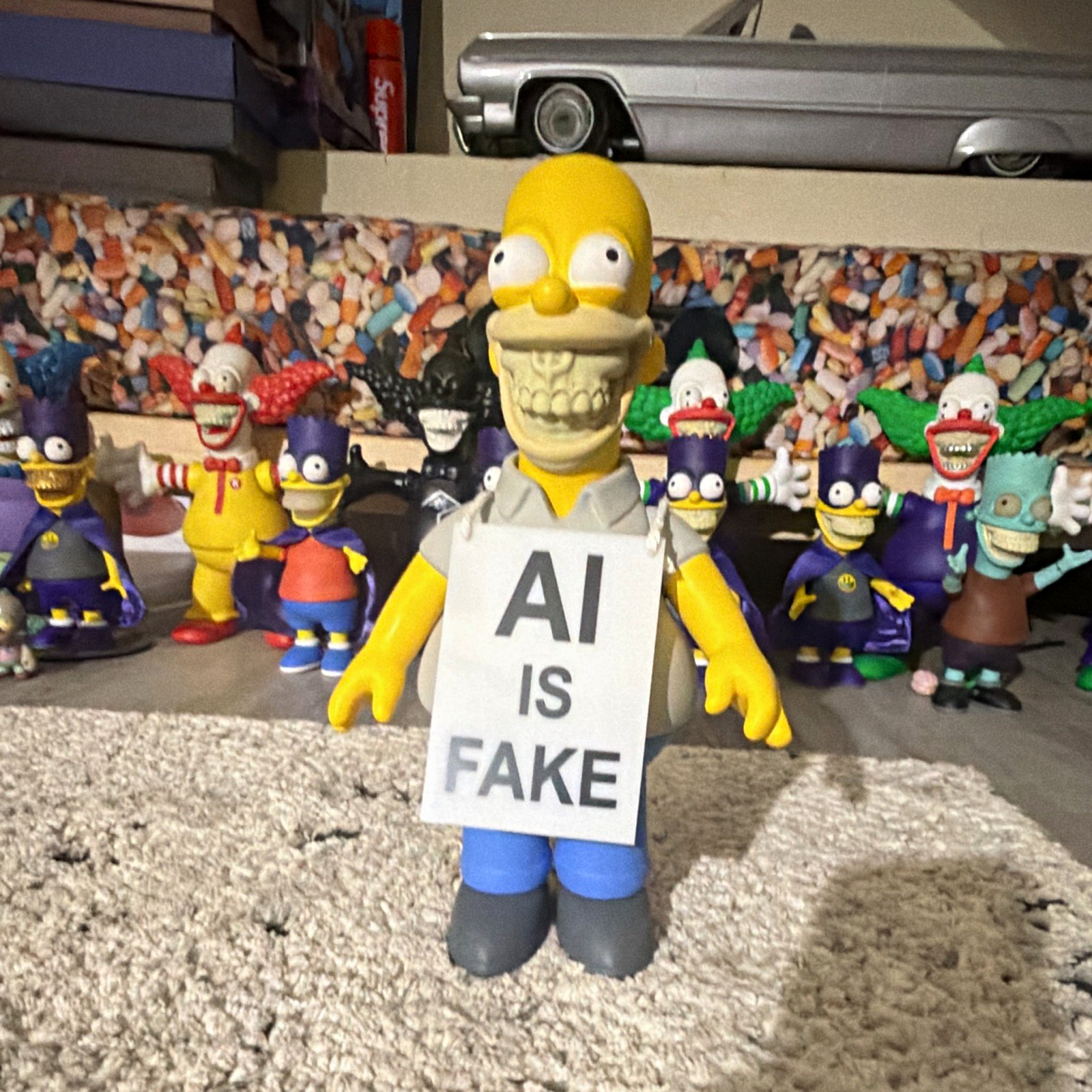 Made by Monsters Homer Grin Homer Simpson Figure DesignerCon Ron English 39/50