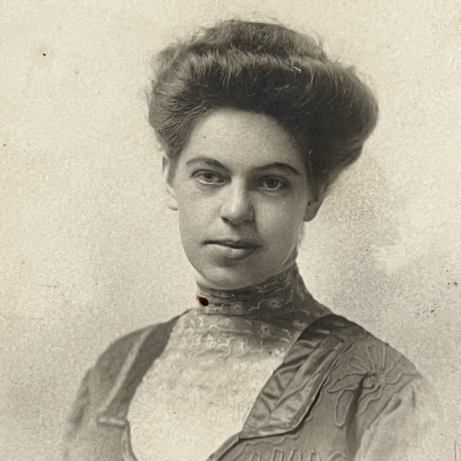 Antique Photograph Beautiful Fashionable Young Woman Teen Girl