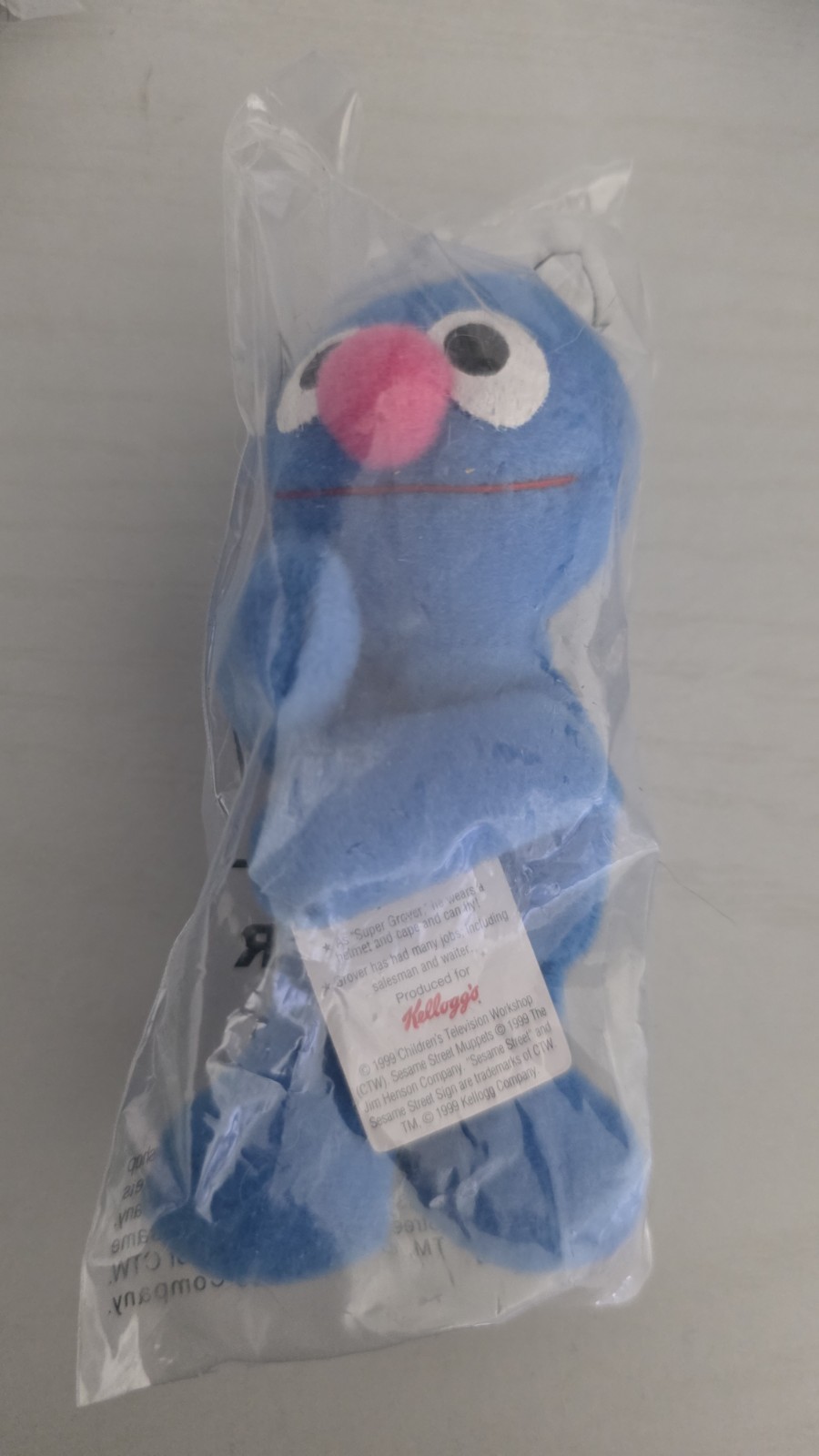 1999 Kellogg’s Sesame Street Mini Beans GROVER New In Package NIP