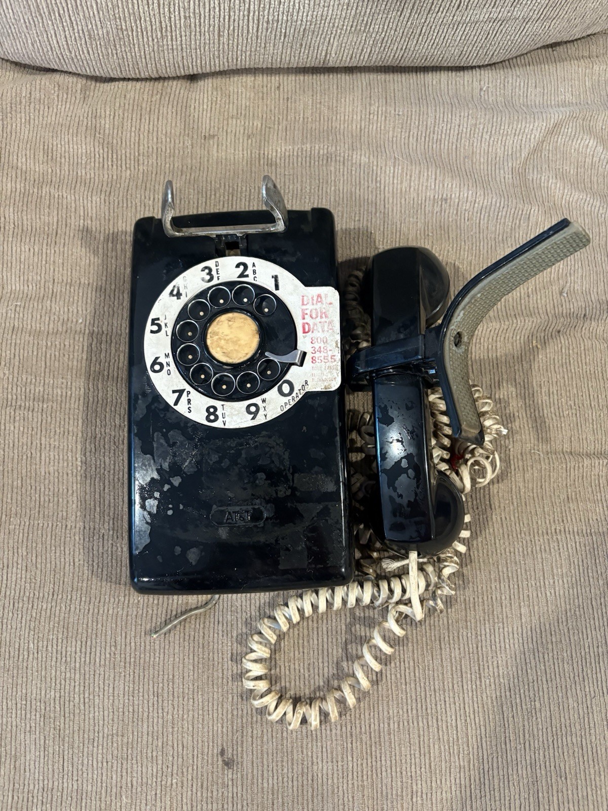 Bell System AT&T Vintage Black Rotary Phone For Decoration 
