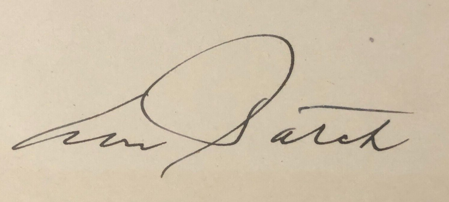 WWII General Alexander Patch Hand Signed Autographed 3x5 Index Card *RARE*