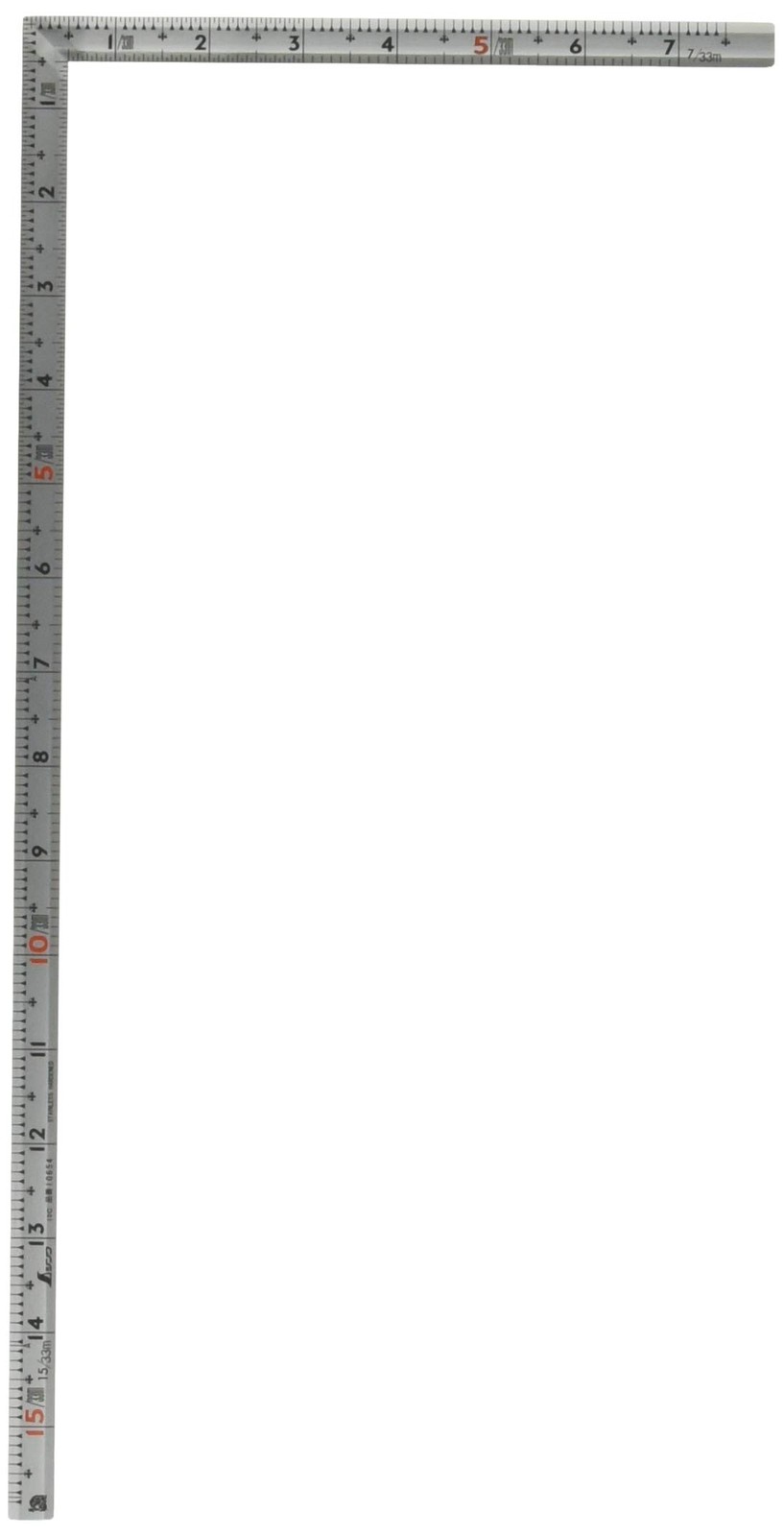 Shinwa Sokutei Curved Measure Same Thickness Square Grain 1 Shaku 5 Sun Masterpi