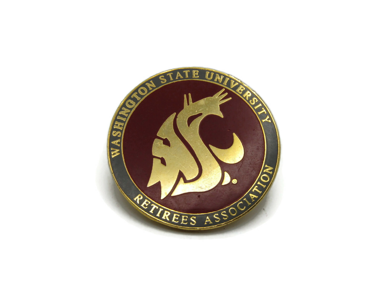 Vintage WSU Washington State University Cougars Retirees Association Lapel Hat