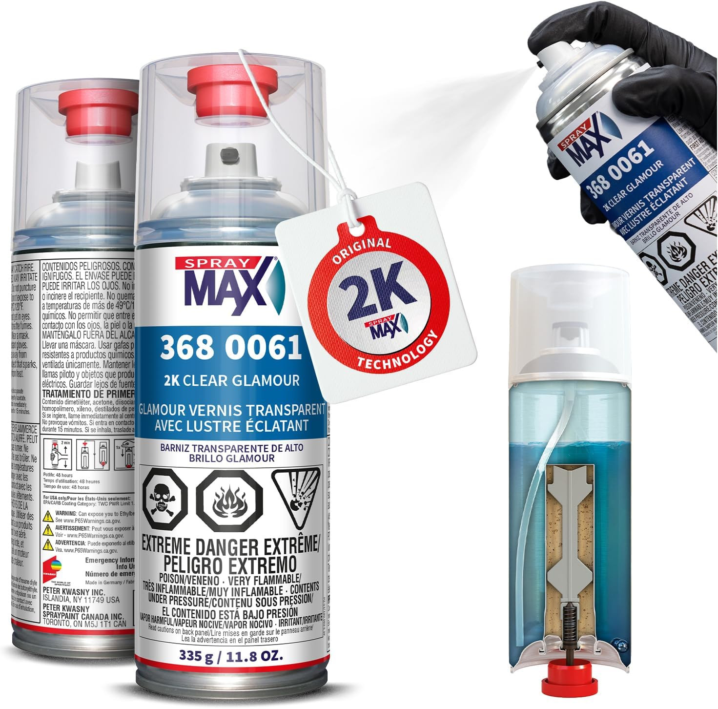 2K Glamour High Gloss Clear Coat | 2K Automotive Clear Coat Spray Paint | High G 2K Glamour High Gloss Clear Coat | 2K Automotive Clear Coat Spray Paint | High G