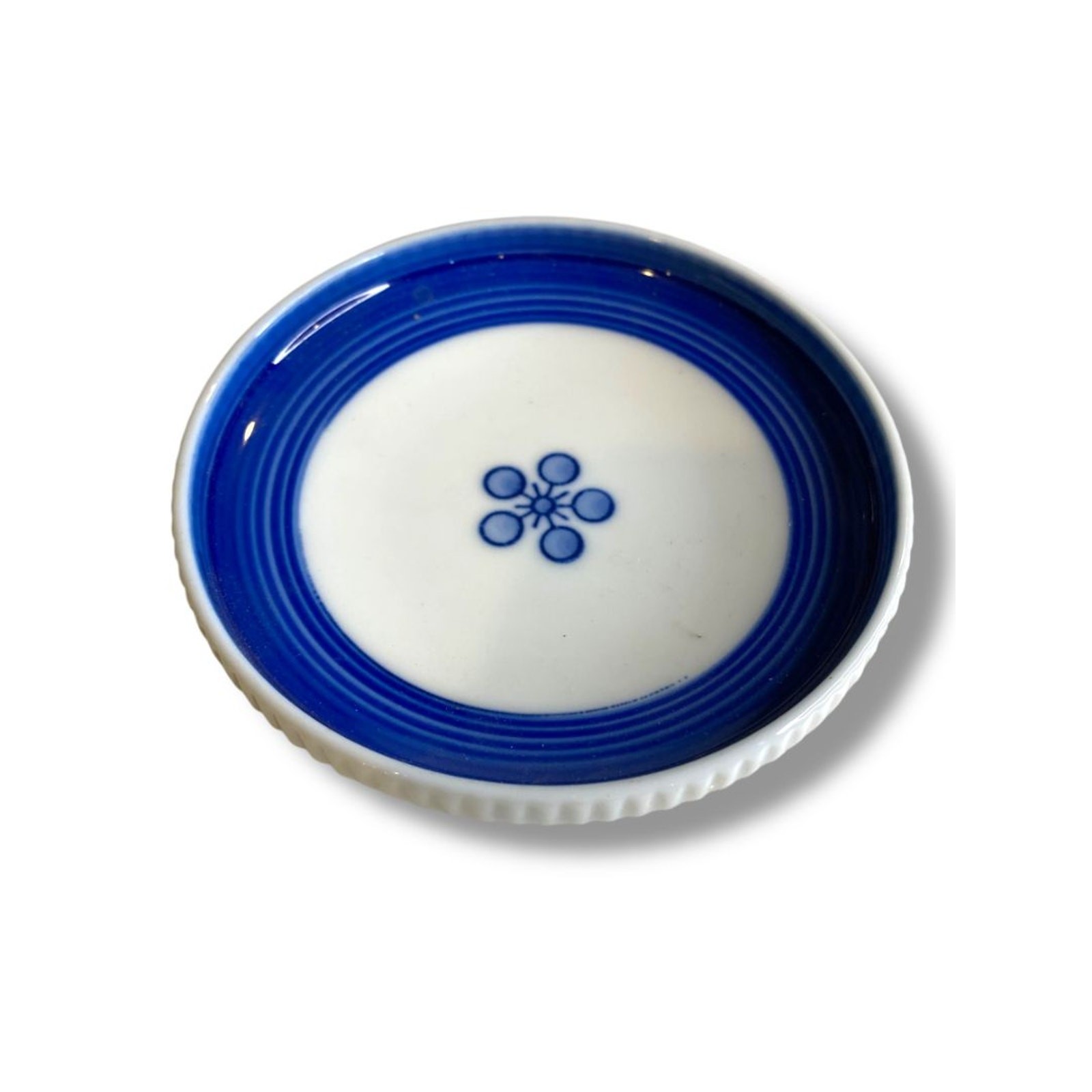 Small Trinket Dish Blue White Flower 4\ Small Trinket Dish Blue White Flower 4\
