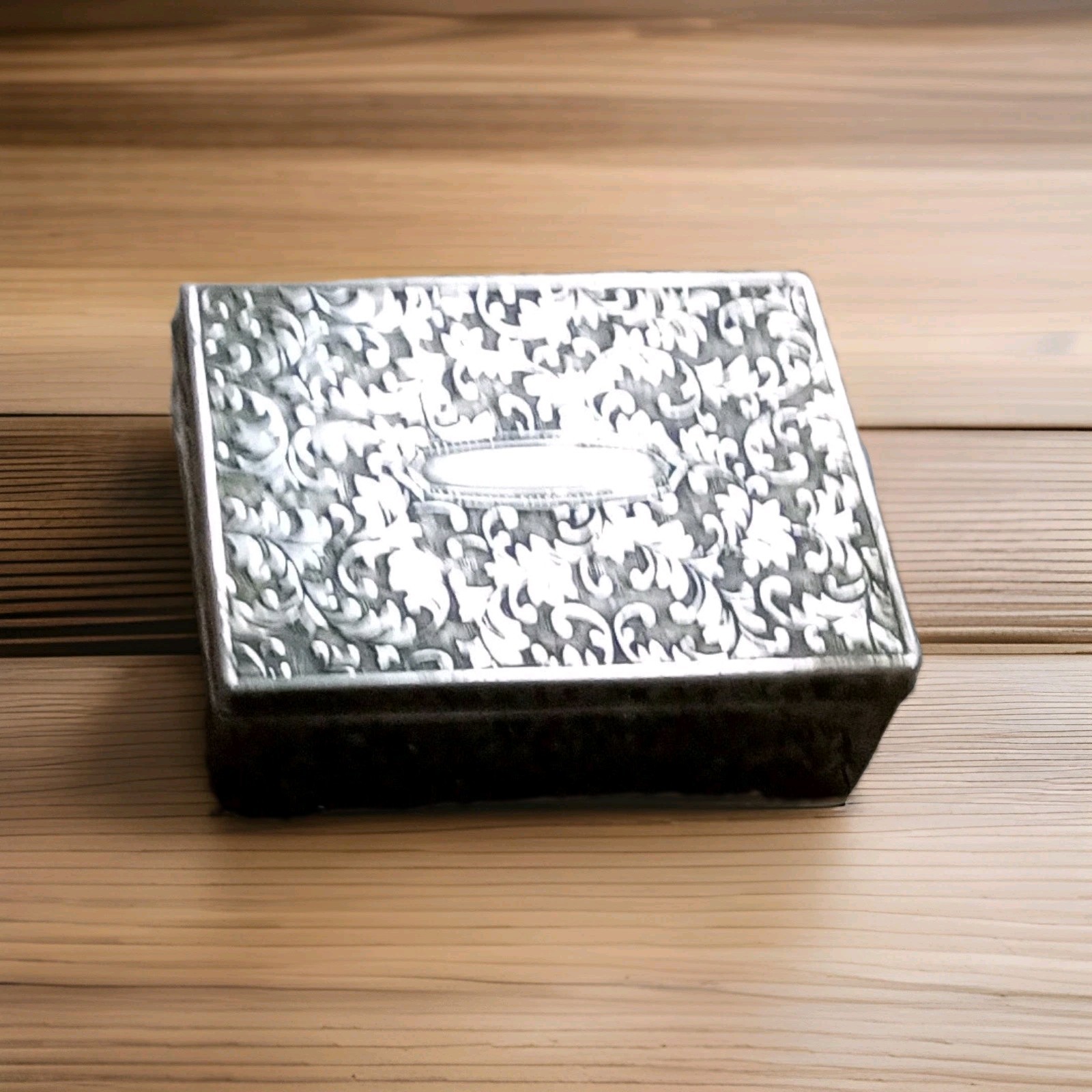 20th Century British Foreign Goldsmiths Hallmarked Silver Metal Box