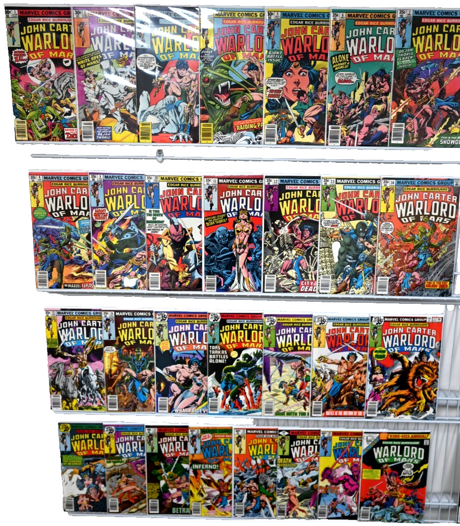 John Carter: Warlord of Mars #1-28 Annual #1 Newsstand Avg VF-NM Condition