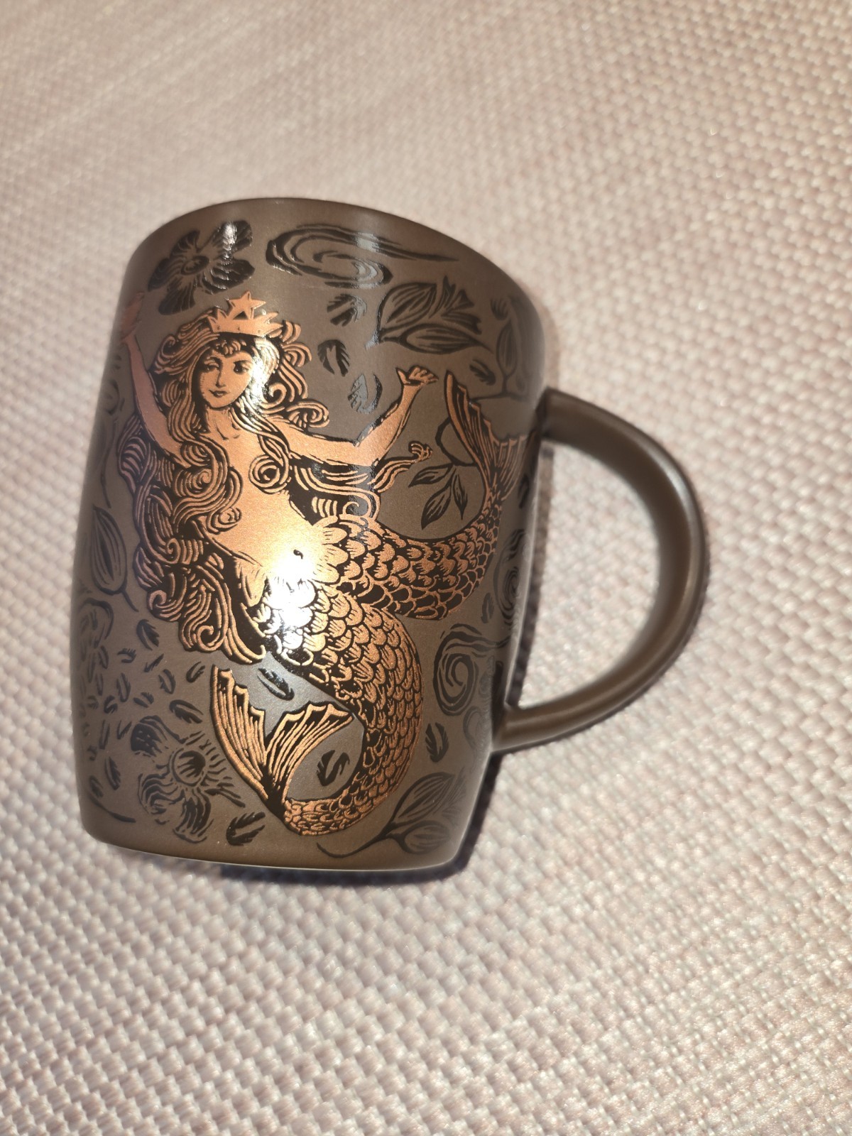 Starbucks 2011 40th Anniversary Split Tail Siren  Copper Graphic Collectible Mug