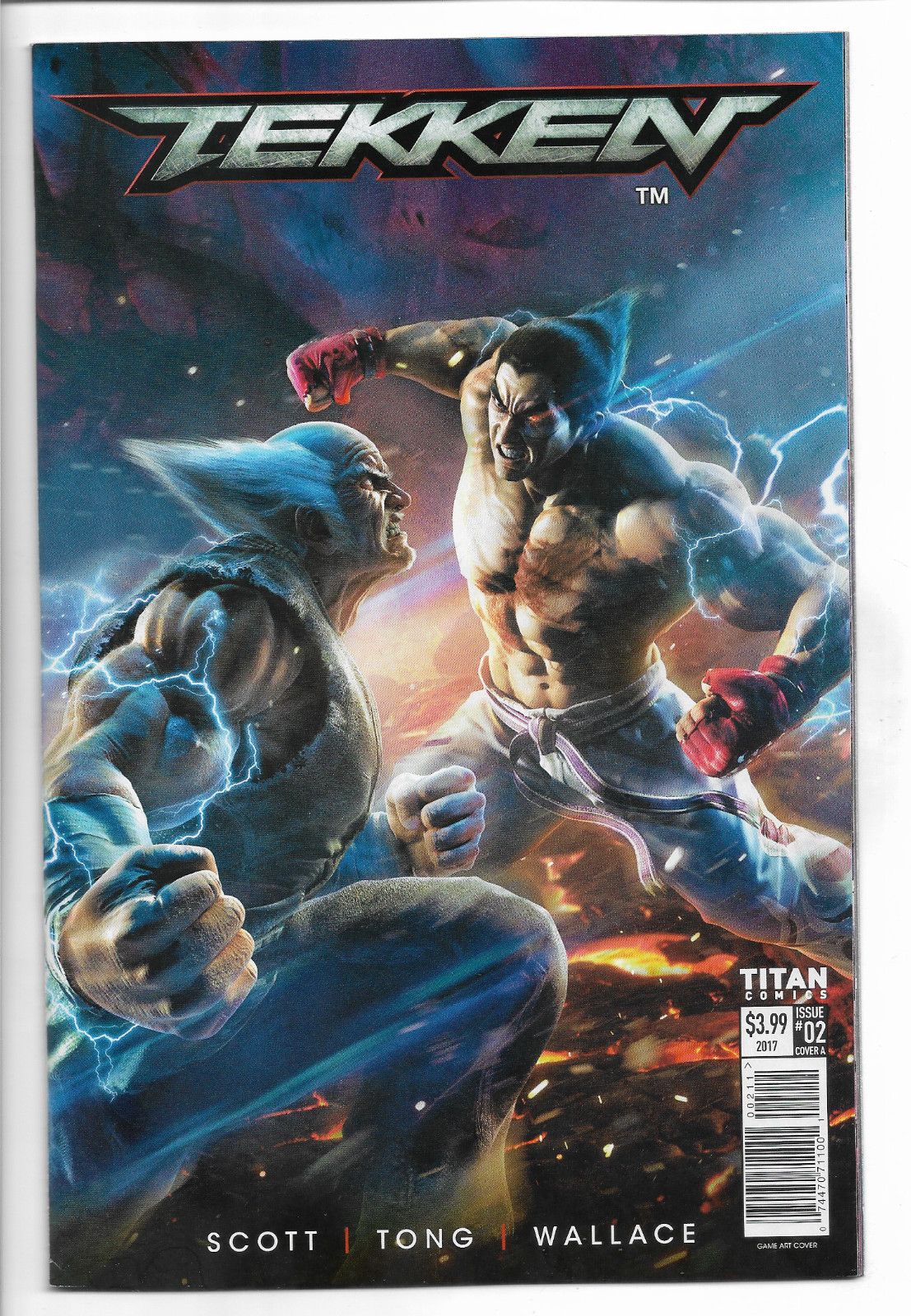 Tekken Blood Feud 2 RARE Game Art Cover A Variant Titan Comics 2017 Tekken 2