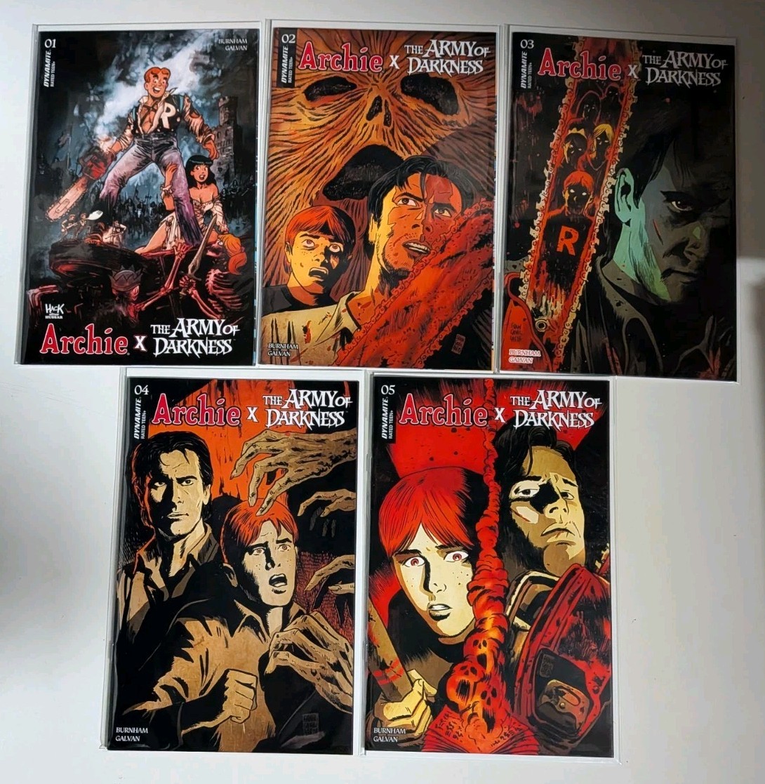 ARCHIE X ARMY OF DARKNESS (2026) #1-5 NM-/VF+ COMPLETE SERIES SET DYNAMITE ENT