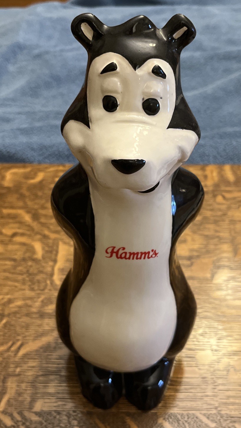 Vintage Rare 1970s Hamm\'s Beer Ceramic Bear Bank | 70s Hamm\'s Beer Advertisement Vintage Rare 1970s Hamm\'s Beer Ceramic Bear Bank | 70s Hamm\'s Beer Advertisement