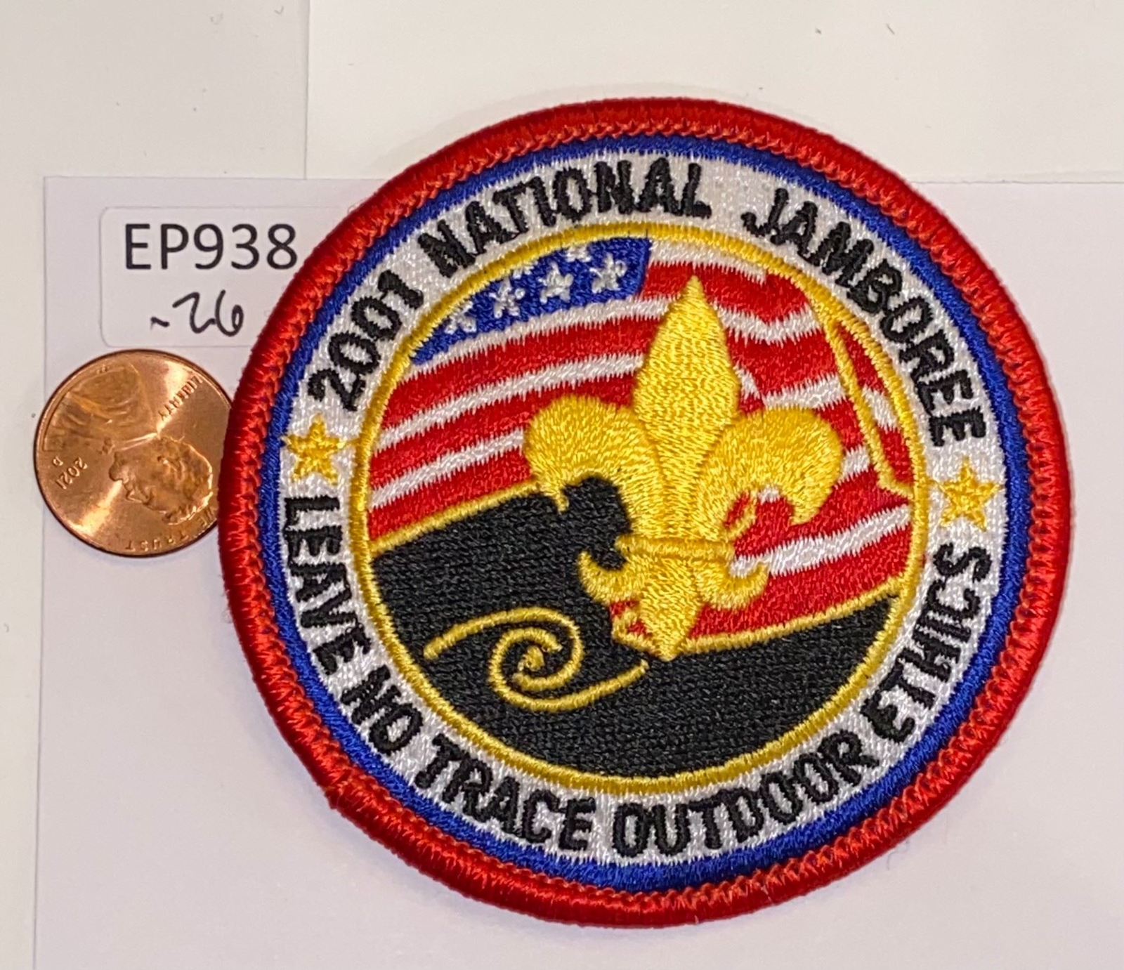 Boy Scout 2001 National Jamboree Leave No Trace Patch