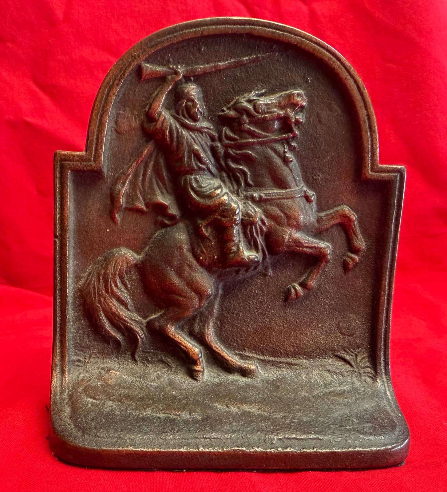Vintage Interesting Art Deco 1930's ARABIAN HORSE  Bronze Bookend