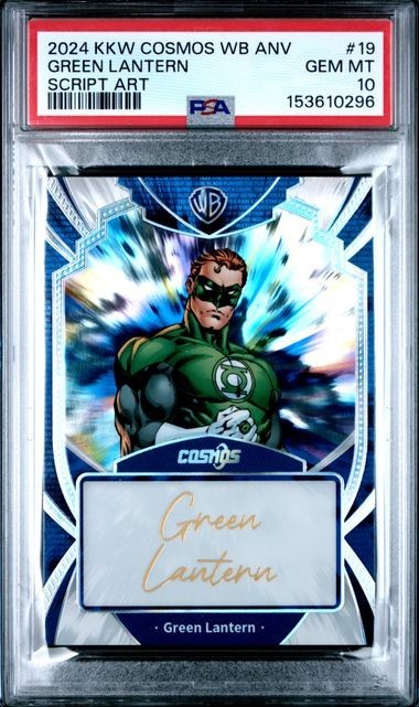 2024 KAKAWOW WARNER BROTHERS COSMOS GREEN LANTERN SCRIPT ART /50 #19 PSA 10