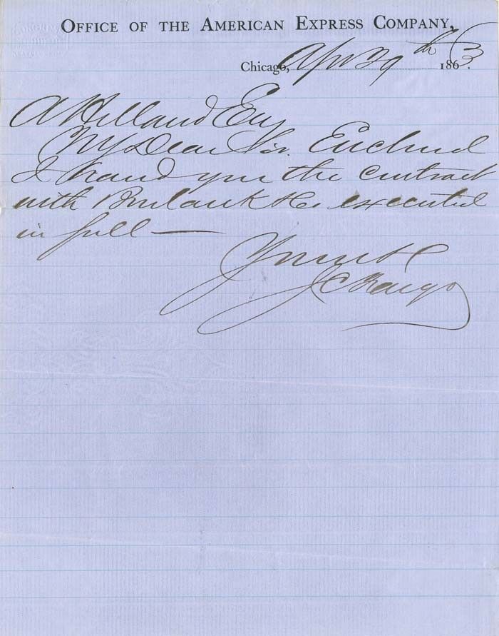 J.C. Fargo signed Note - Autographs of Famous People
