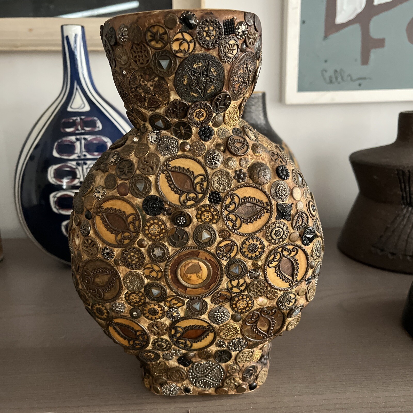 Incredible Antique Memory Jug Vase