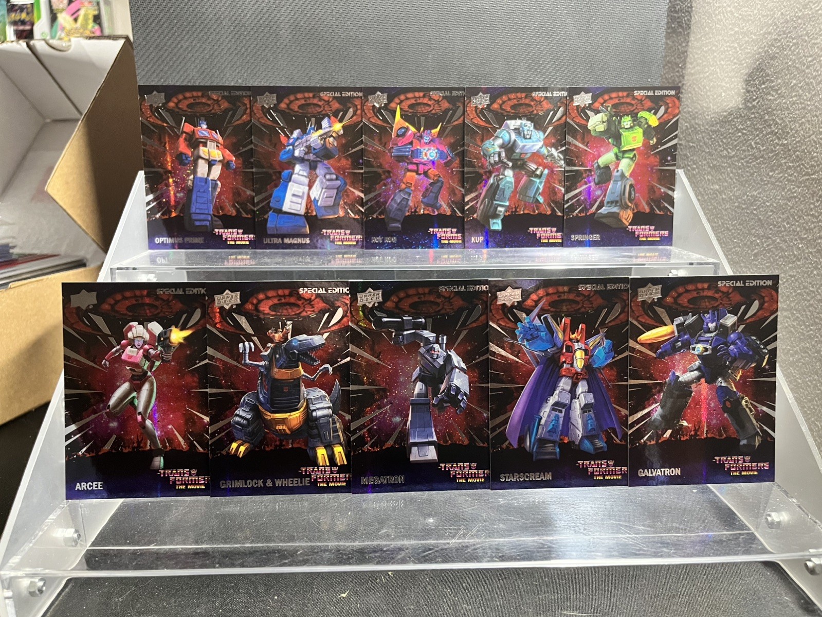 2026 Upper Deck Transformers: The Movie 40th Galaxy Parallel 10-Card Lot Rare