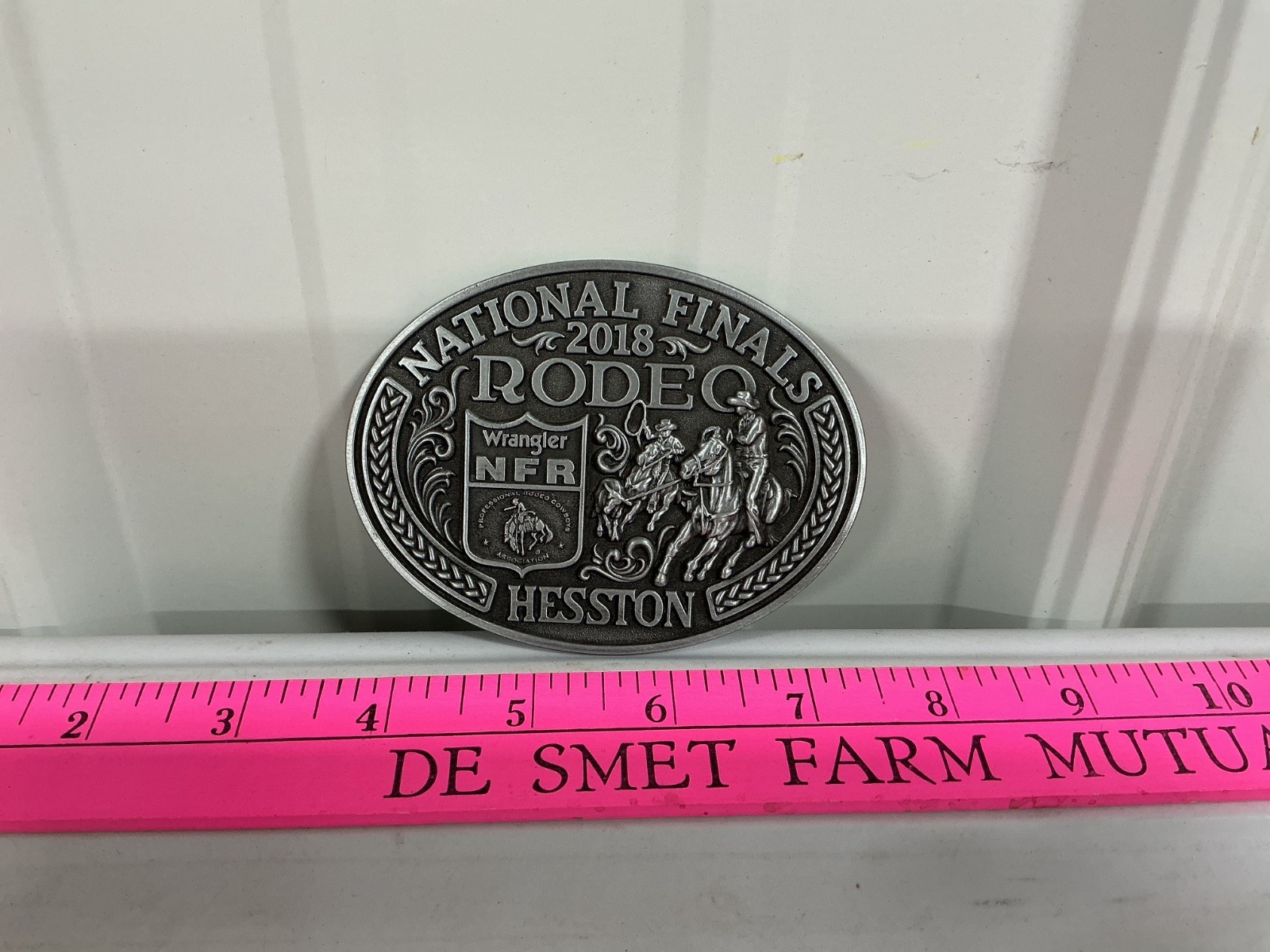 HESSTON 2018 National Finals Rodeo NFR Wrangler adult belt buckle HESSTON 2018 National Finals Rodeo NFR Wrangler adult belt buckle