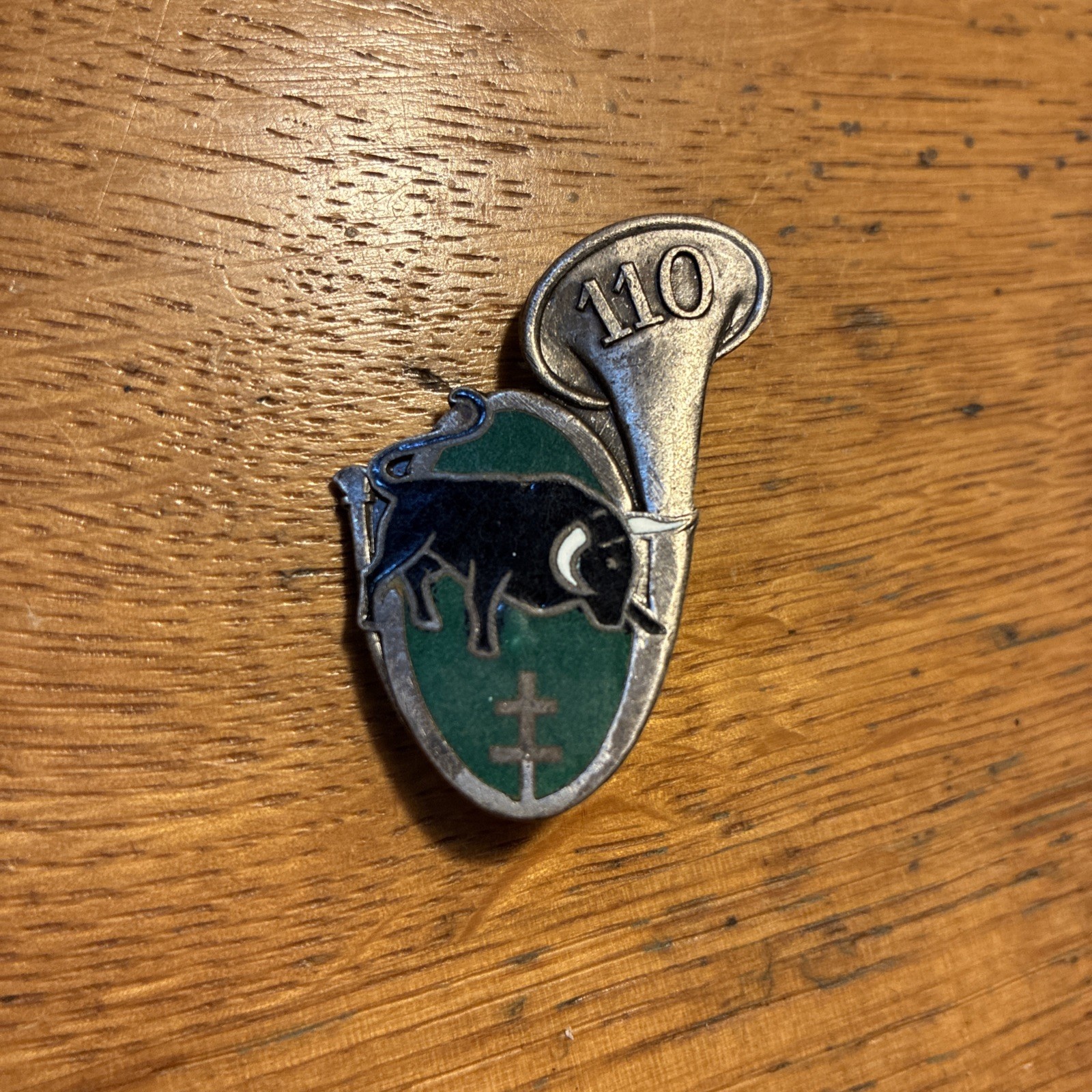 Ww2 French 110th BCP Foot Chasseurs Insignia Badge 1939 Rare