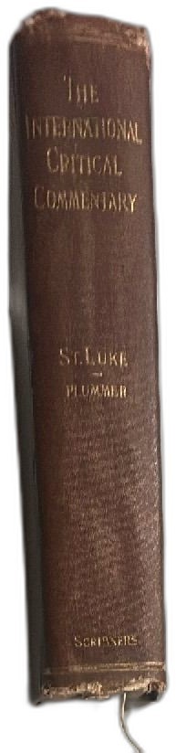 International Critical Commentary St Luke Plummer 1899 Scribners Hardcover Antiq